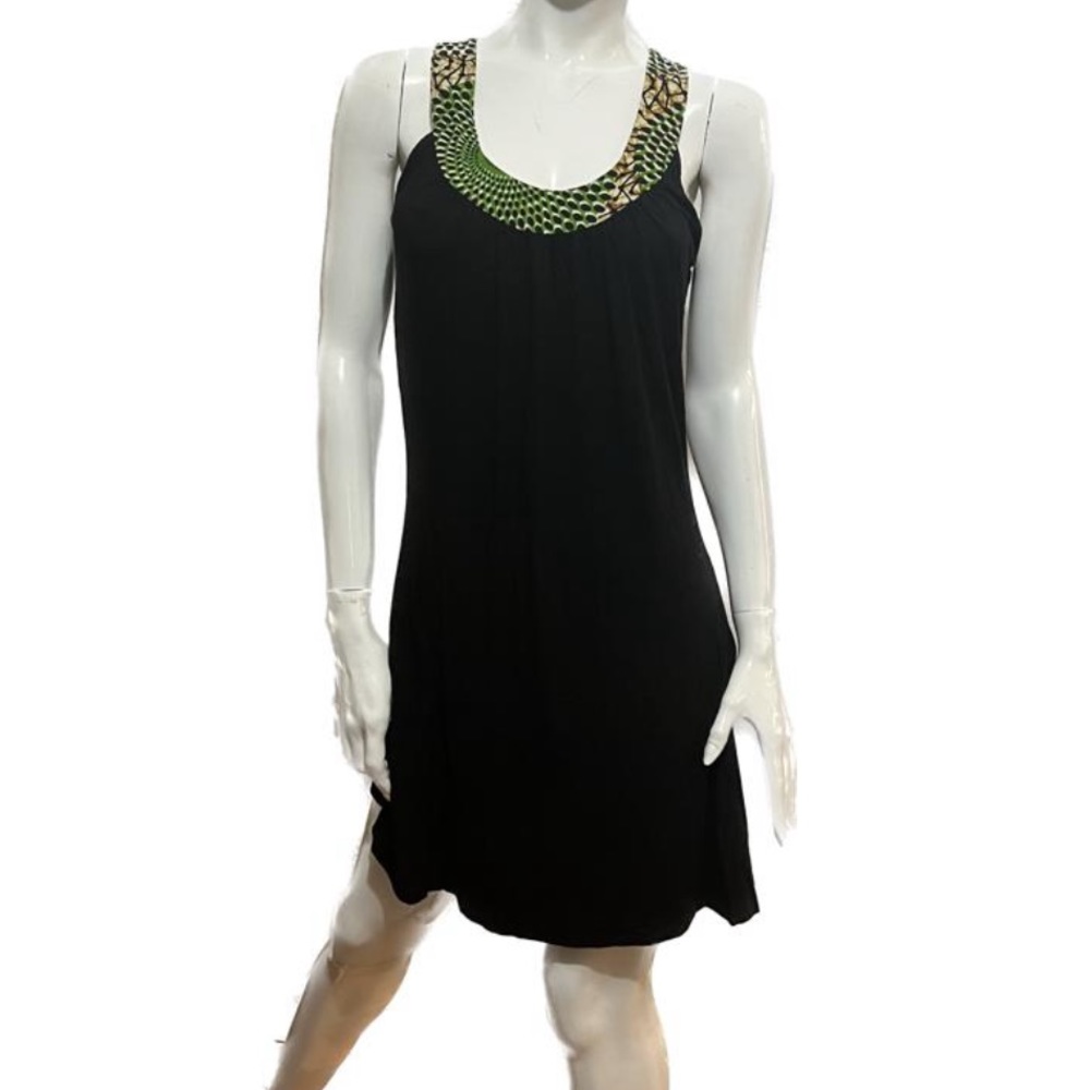 *Fighting Eel Black Open Back Stretchy Dress Size Large